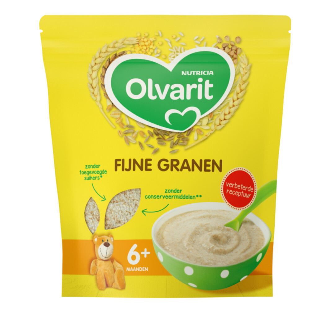 Olvarit  Granenpap Fijne Granen - 6+M - 200gr