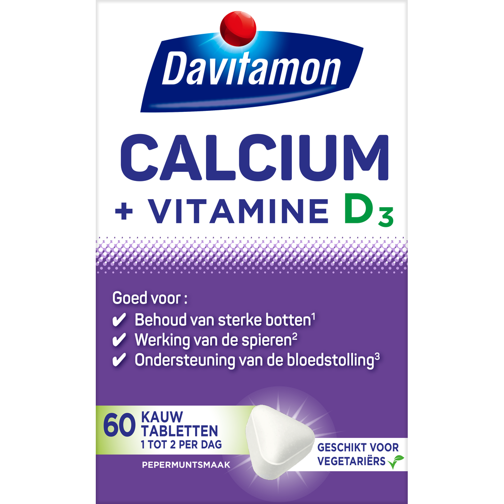 Davitamon Calcium Met Vitamine D Kauwtabletten