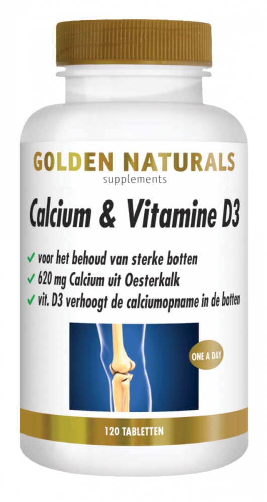 Golden Naturals Calcium & Vitamine D3 Tabletten