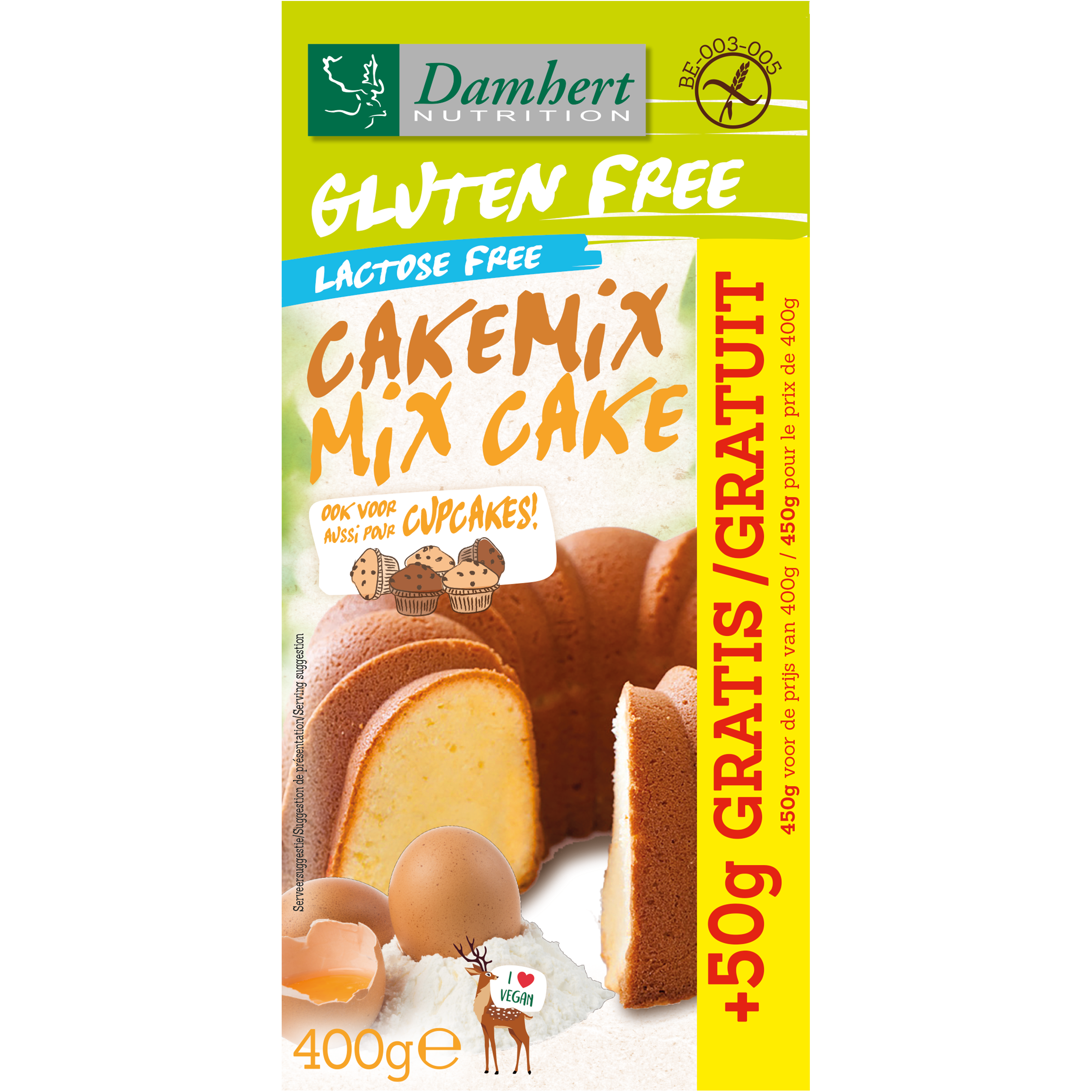 Damhert Gluten Free Cakemix