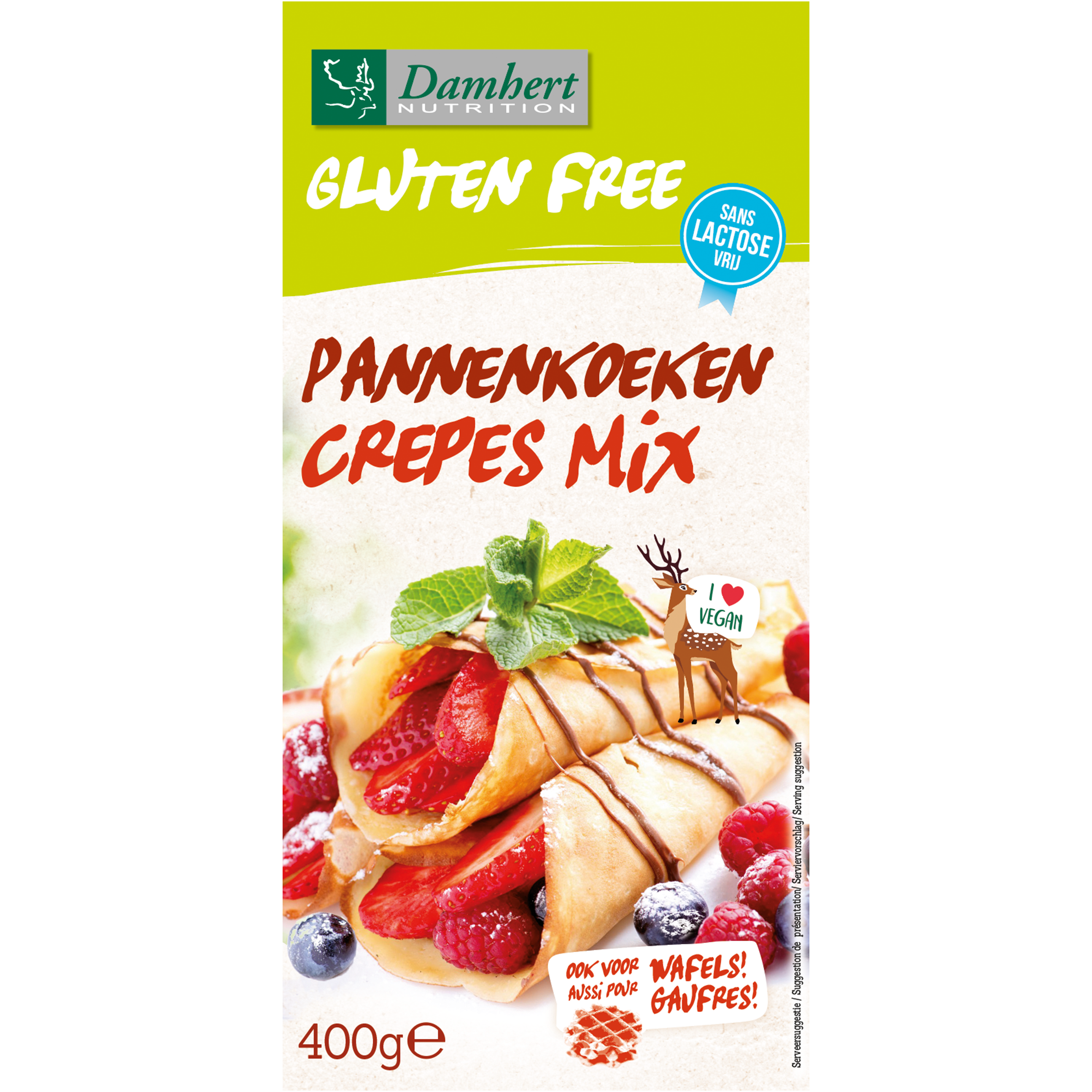 Damhert Gluten Free Pannenkoekenmix Lactose Free