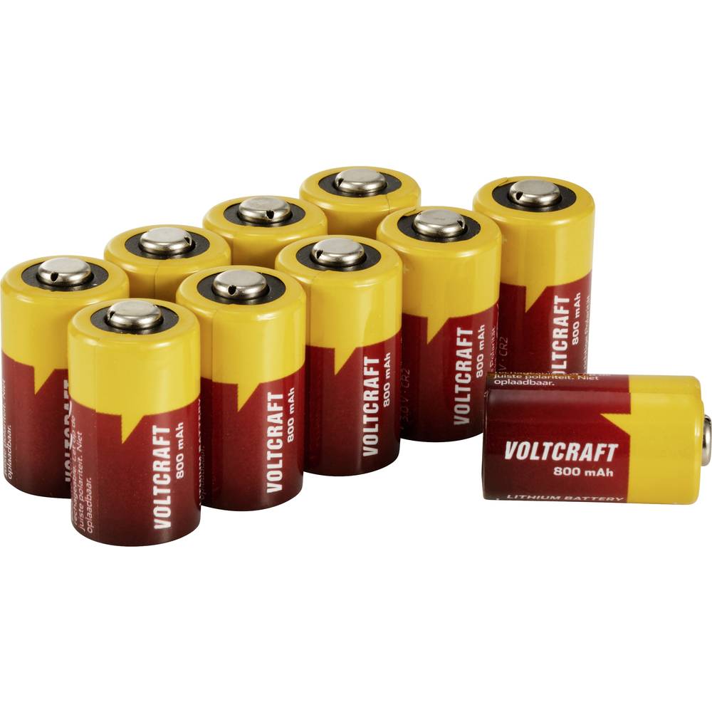 VOLTCRAFT CR2 CR2 Fotobatterij Lithium 800 mAh 3 V 10 stuk(s)