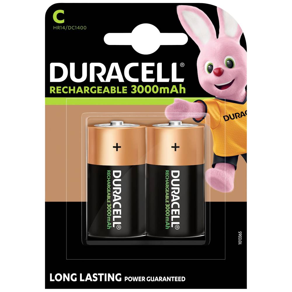 Duracell Oplaadbare C batterij (baby)  PreCharged NiMH 1.2 V 3000 mAh 2 stuk(s)