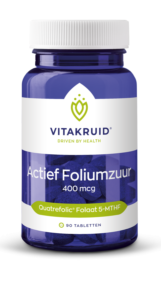 Vitakruid Actief Foliumzuur Quatrefolic 5-MTHF 400 mcg