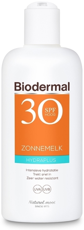 Biodermal Zonnebrand melk hydraplus spf30 200 ML