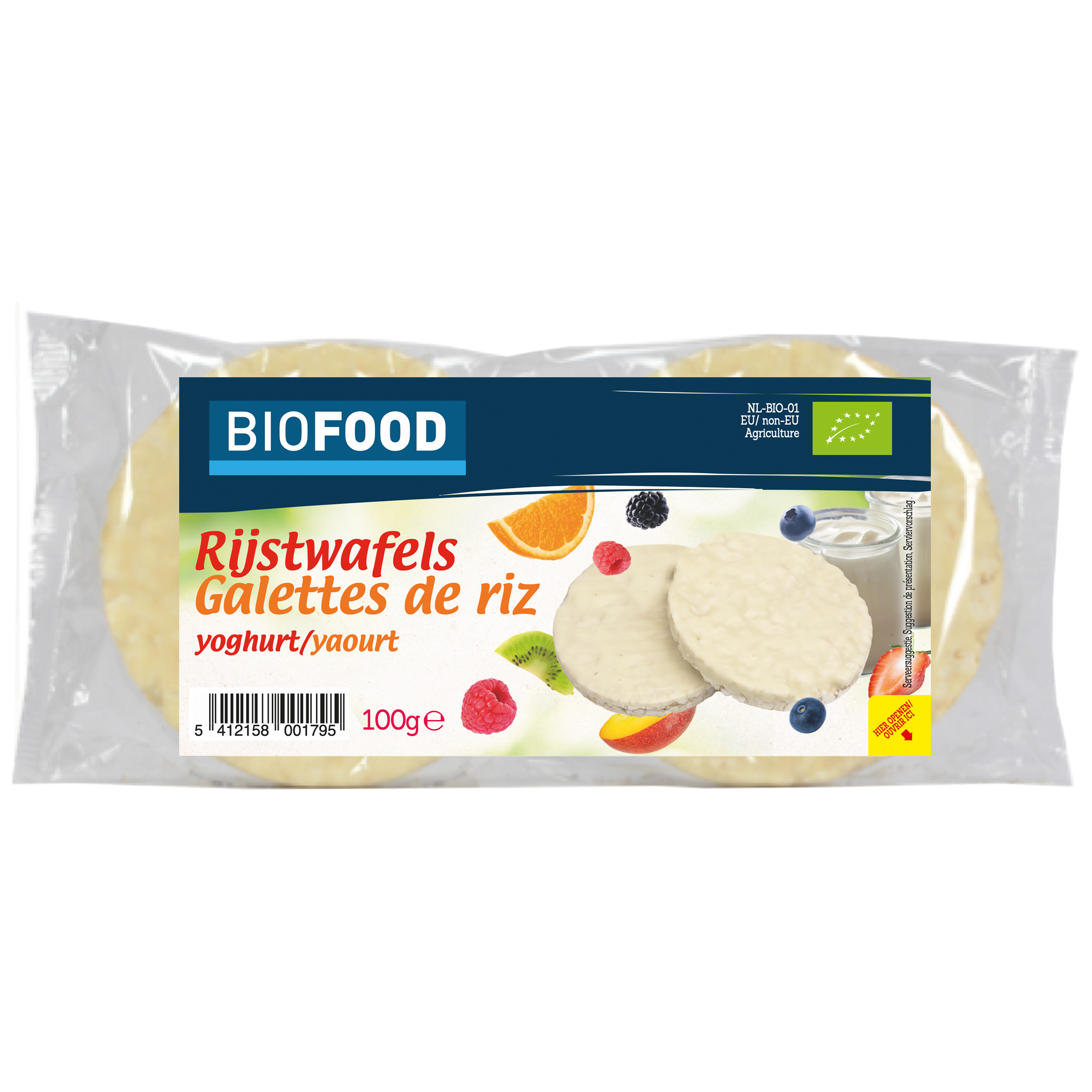 Damhert Biofood Rijstwafels Yoghurt