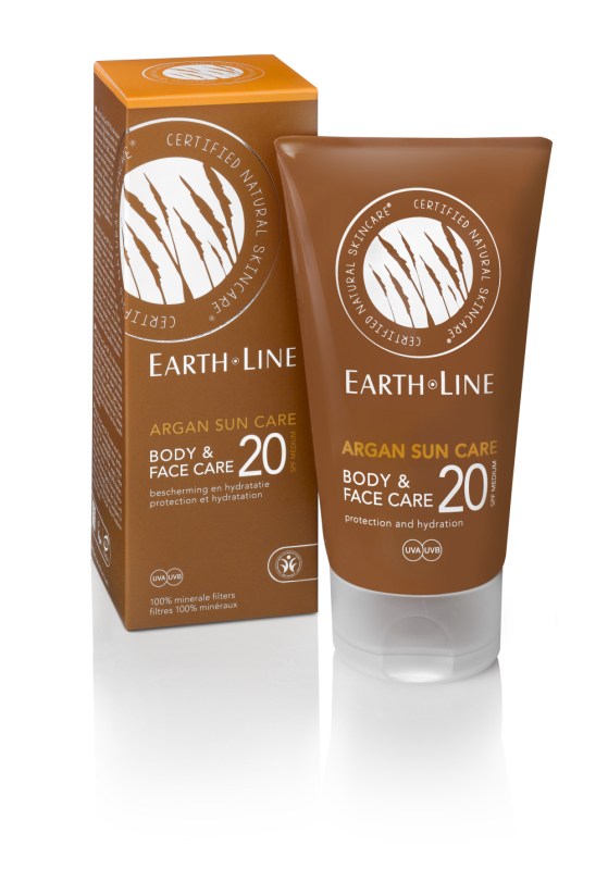 Earth Line Zonnebrand argan bio face & body 150ml