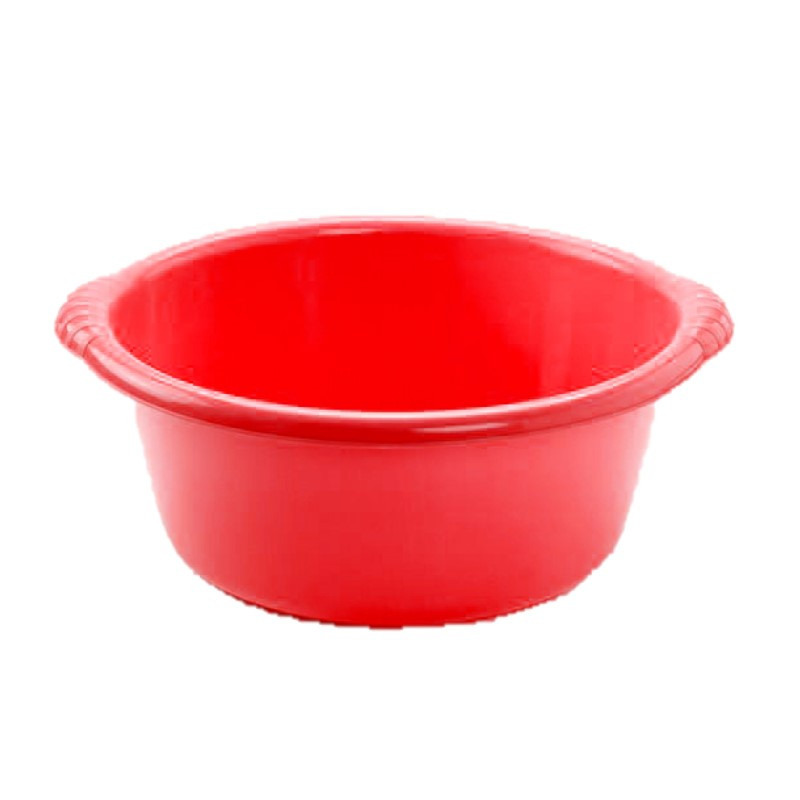 PlasticForte Kunststof teiltje/afwasbak rond 20 liter rood -
