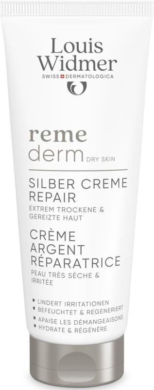 Louis Widmer Remederm zilver crème repair zonder parfum 75 ML