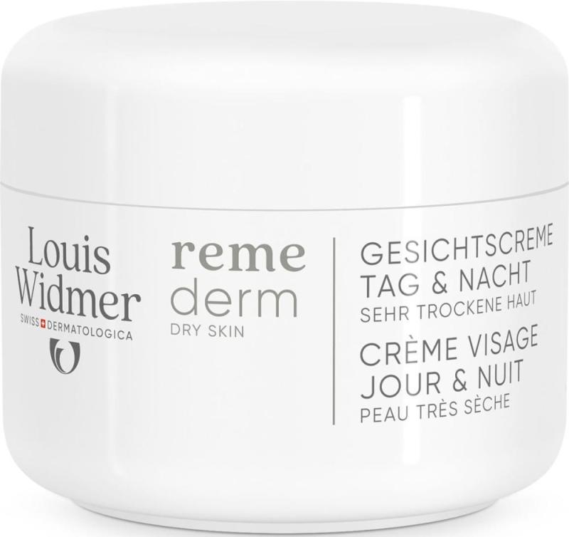 Louis Widmer Remederm dry skin gezichtscrème dag & nacht zonder parfum 50ml