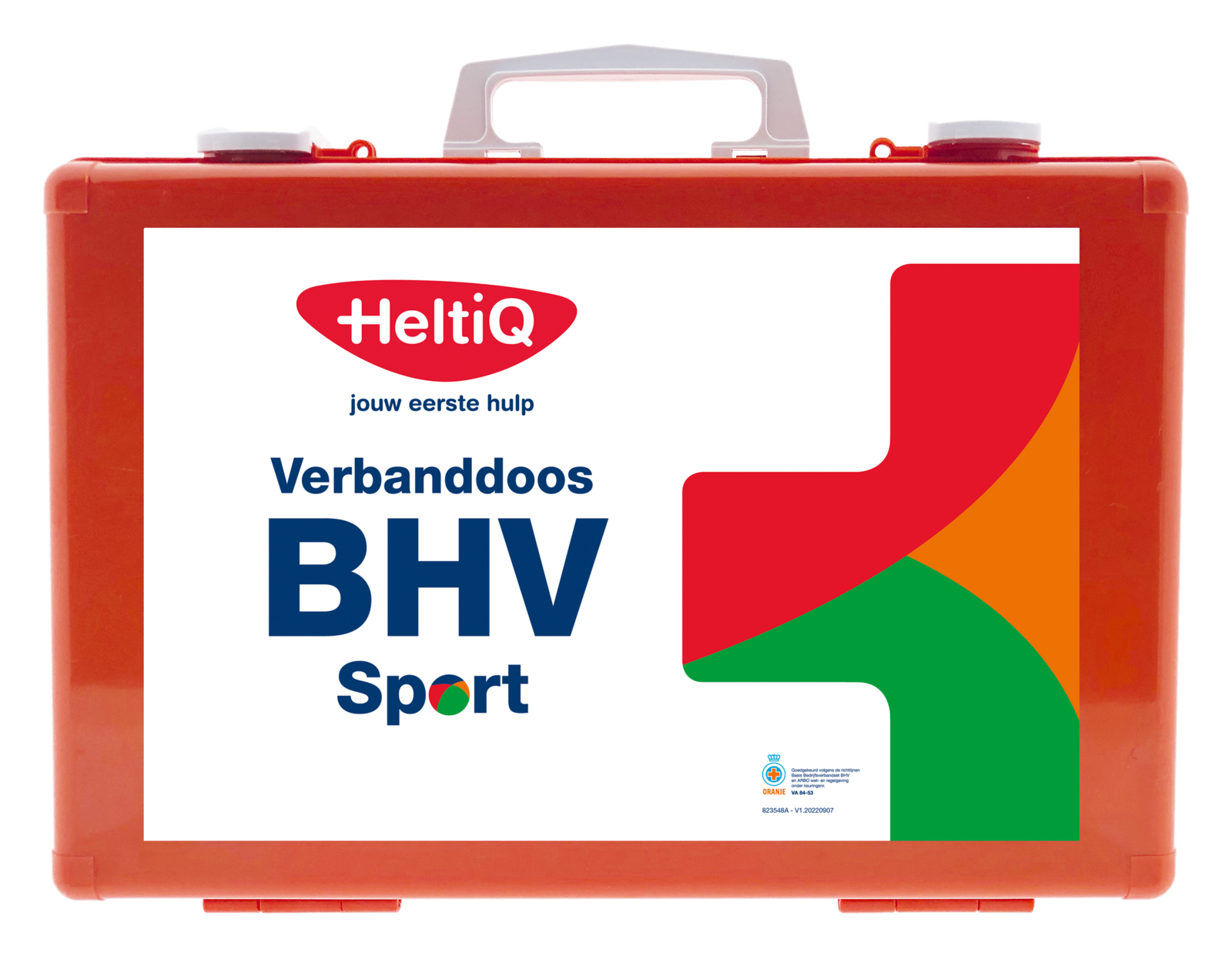 HeltiQ Verbanddoos Modulair BHV Sport Oranje