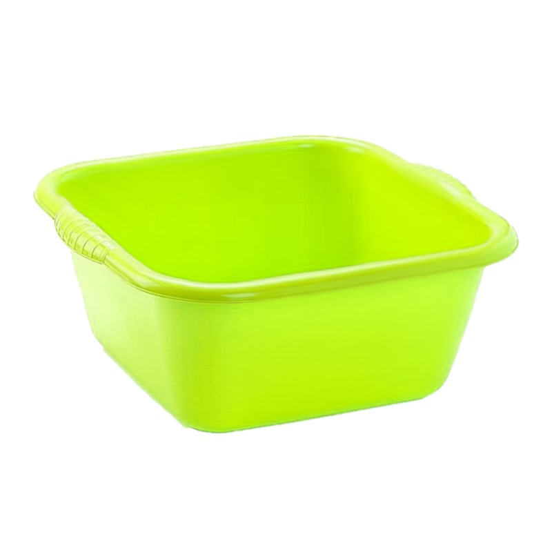 PlasticForte teiltje/afwasbak - vierkant - kunststof - 25 liter - 49 x 47 x 20 cm - Groen -