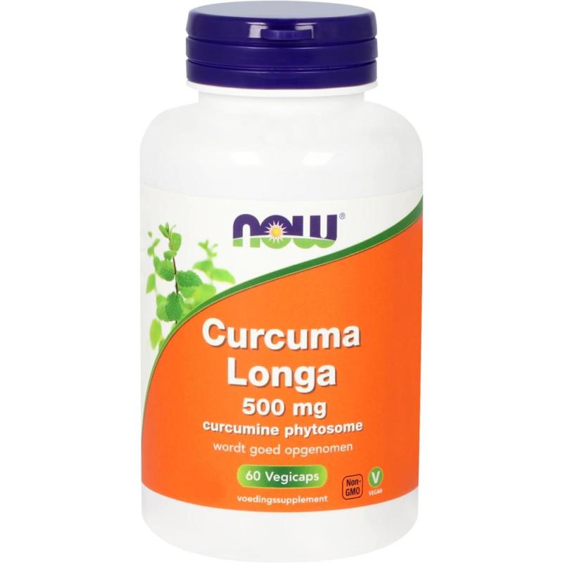 Now Curcuma longa 500mg 60 capsules