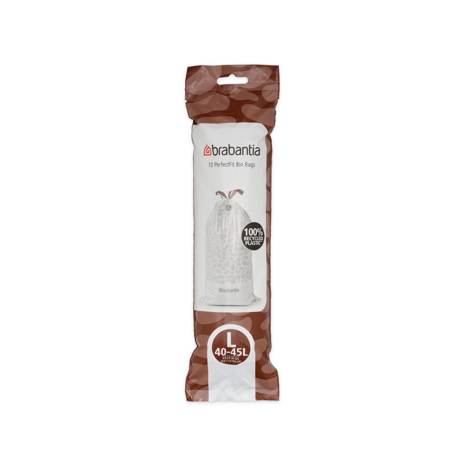 Brabantia Afvalzak Perfectfit L Wit 45l 10 Stuks