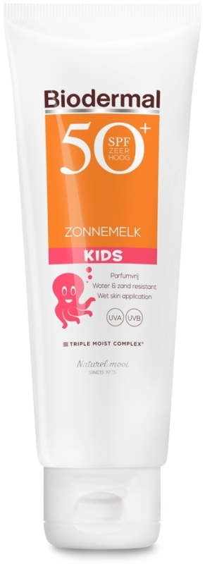 Biodermal Zonnebrand melk kids spf50+ 125 ML