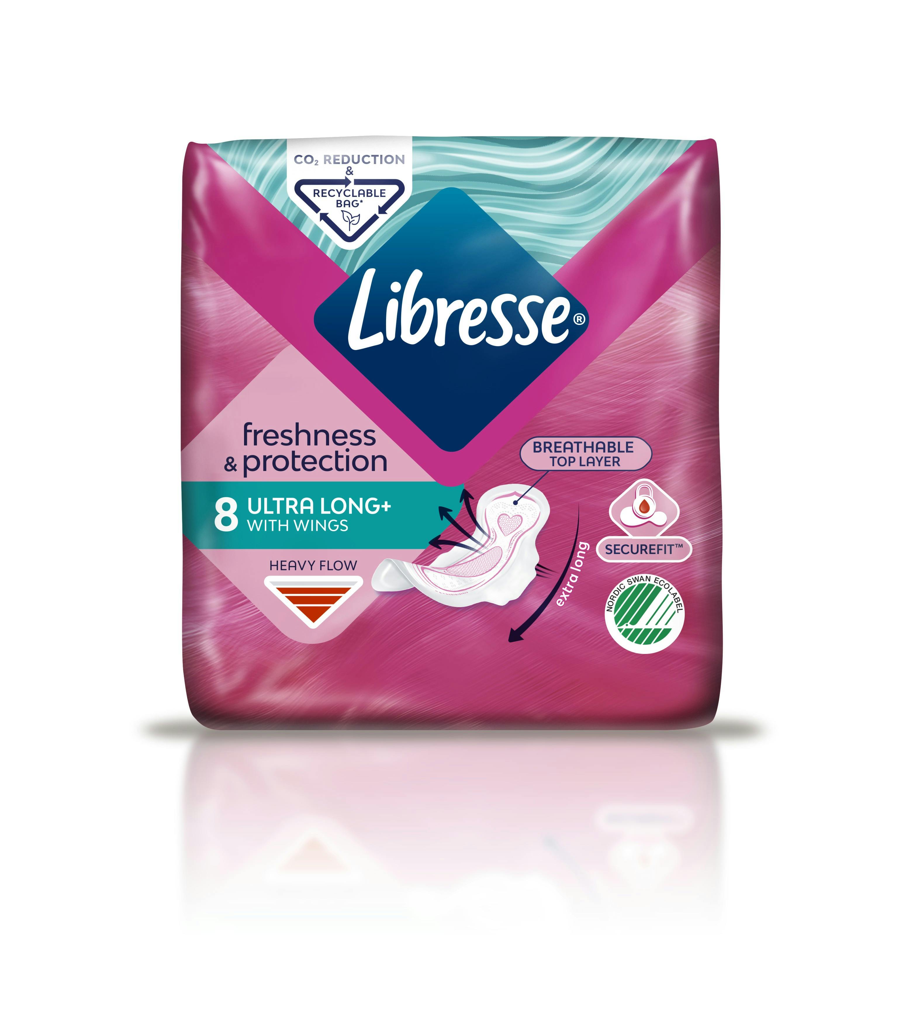 Libresse Ultra Dun Lang Met Vleugels 8 st