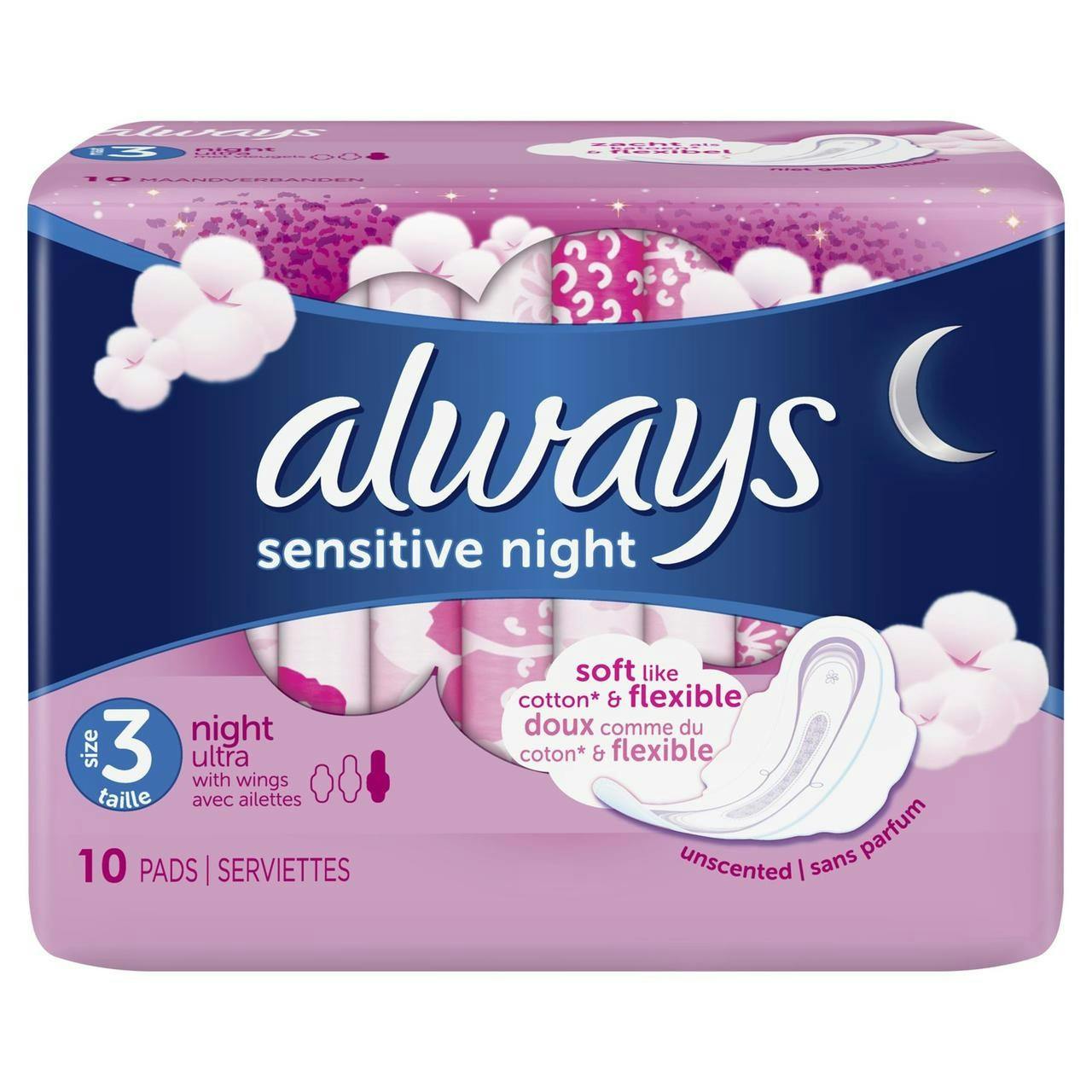 Always Gevoelige Ultraavond Met Vleugels 10 st