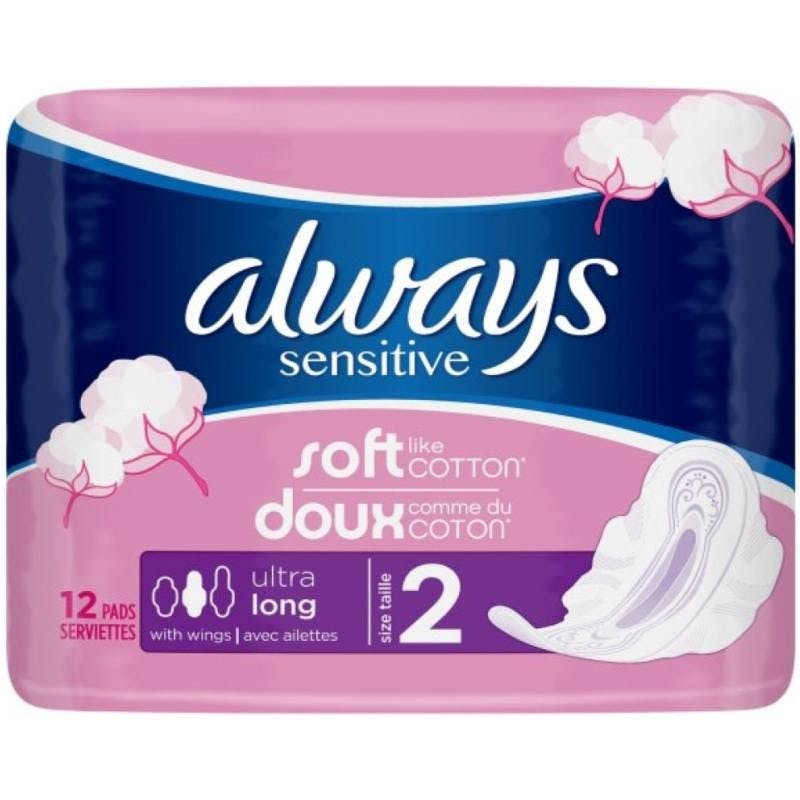 Always Gevoelig Ultra Lang Met Vleugels 12 st