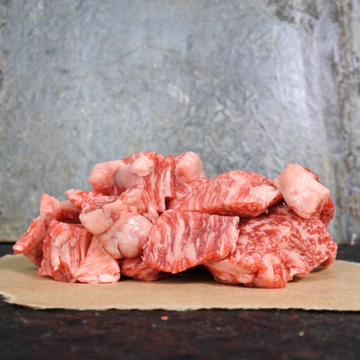The Butchery Japans Wagyu ossenhaaspuntjes Kagoshima A5+ BMS12