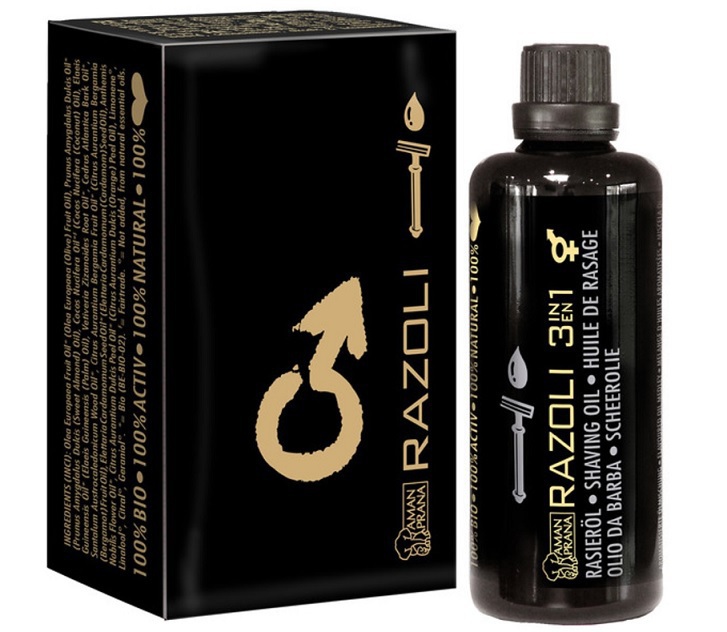 Aman Prana Razoli 3 in 1 scheerolie 100ml