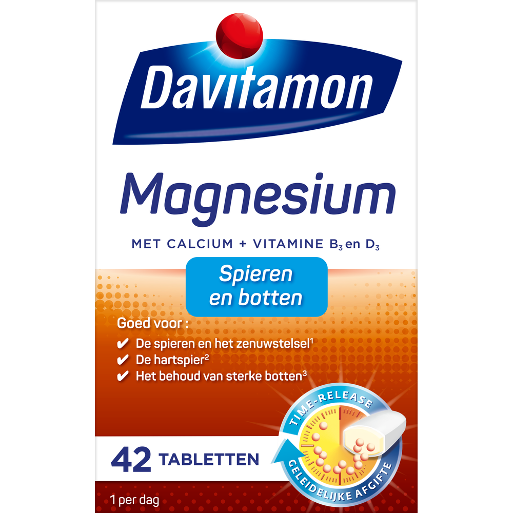 Davitamon Magnesium voor Spieren en Botten Tabletten