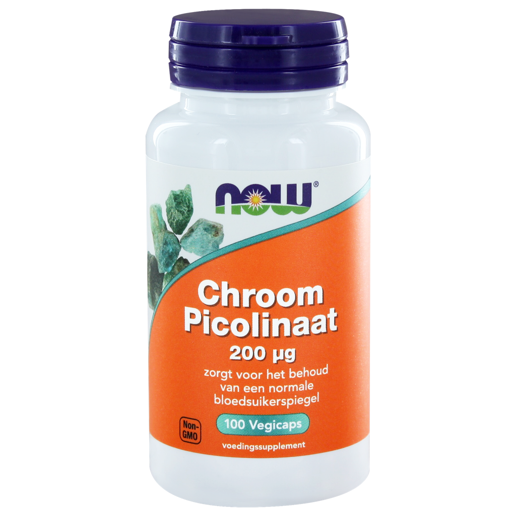 NOW Chromium Picolinaat 200mcg Capsules