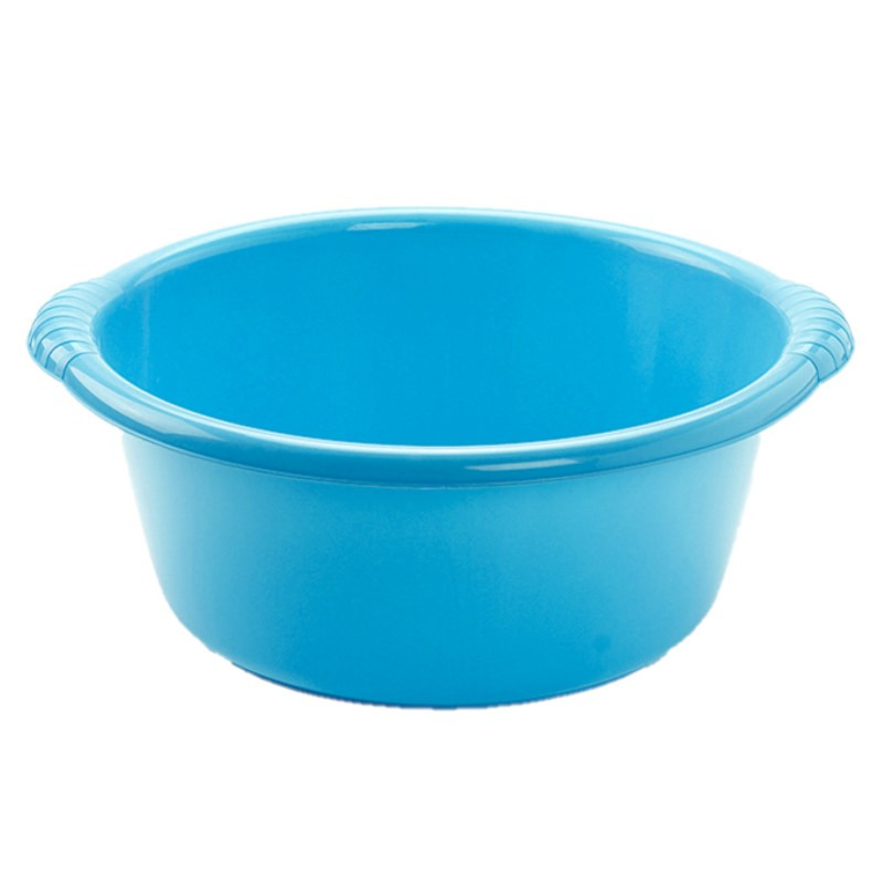 PlasticForte Teiltje - Set van 2x stuks - rond - 25L - blauw - afwasbak - 54 x 21 cm -