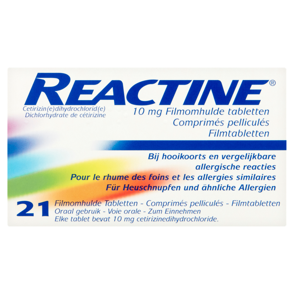 Reactine Cetirizine 10mg Tabletten 21st
