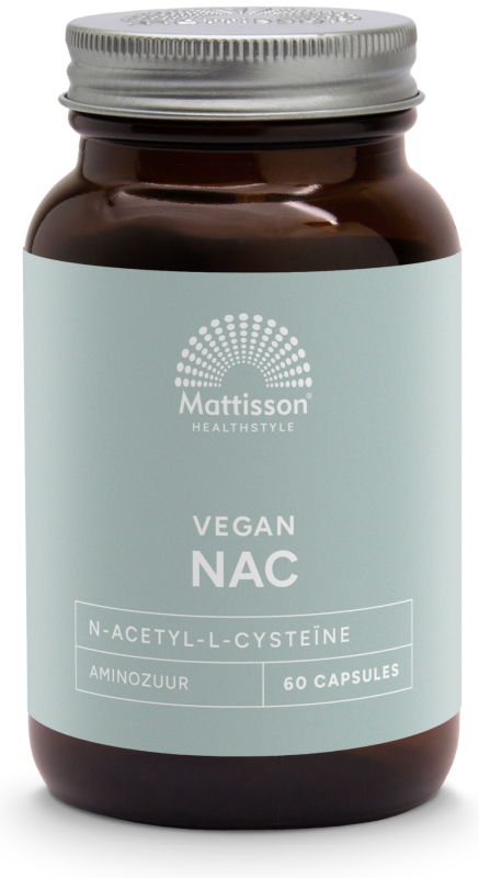 Mattisson Vegan nac n-acetyl-l-cysyteïne 600mg 60 Vegicapsules