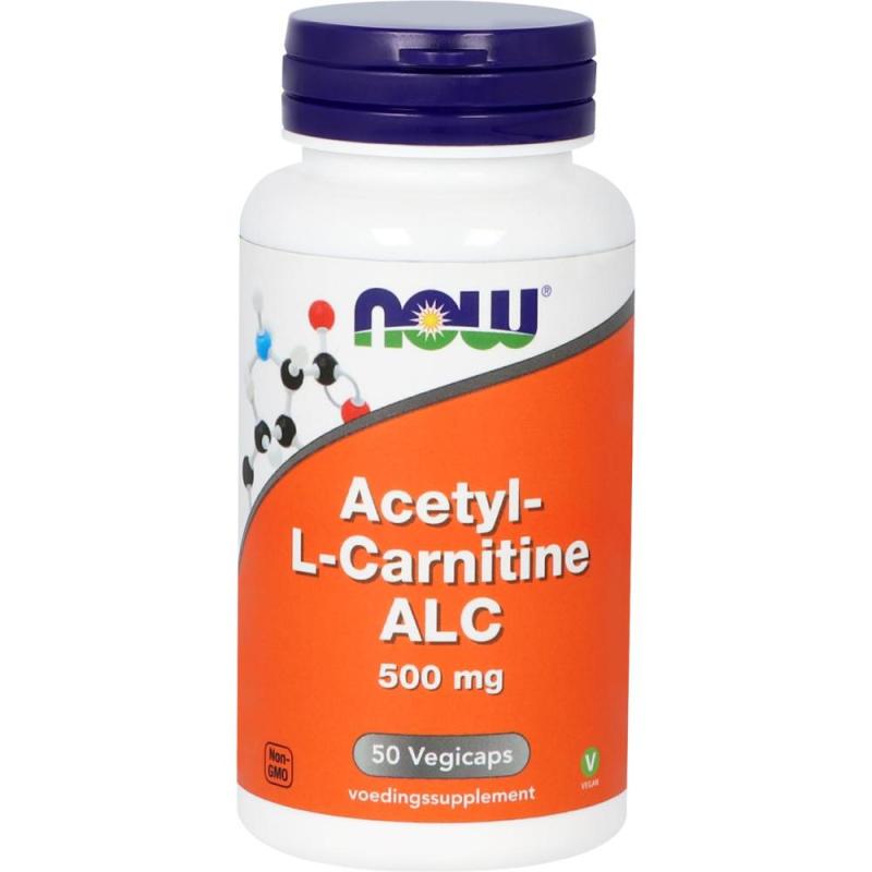 Now Acetyl-l-carnitine 500mg 50 capsules
