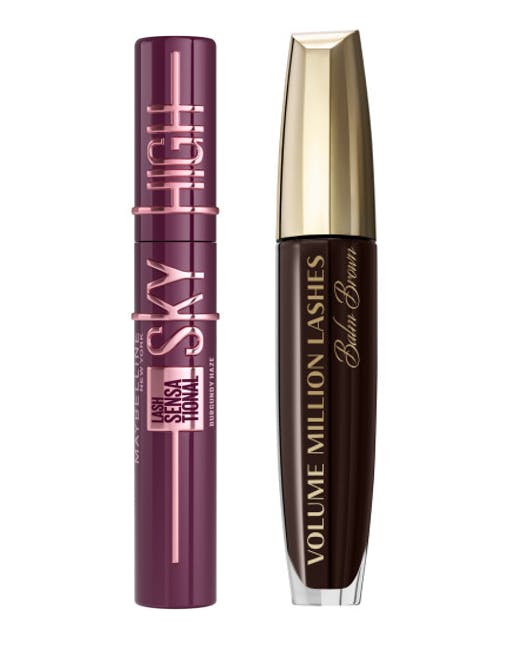 Luxplus Volume Million Lashes Balm Brown Mascara & Lash Sensational Sky High Mascara Burgundy Haze 2 st