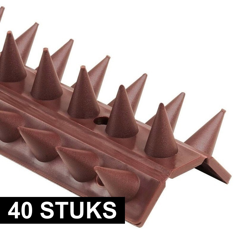 Merkloos 40x Antiklim hekpunten tegen inbraak / katten / vogels 50 cm -