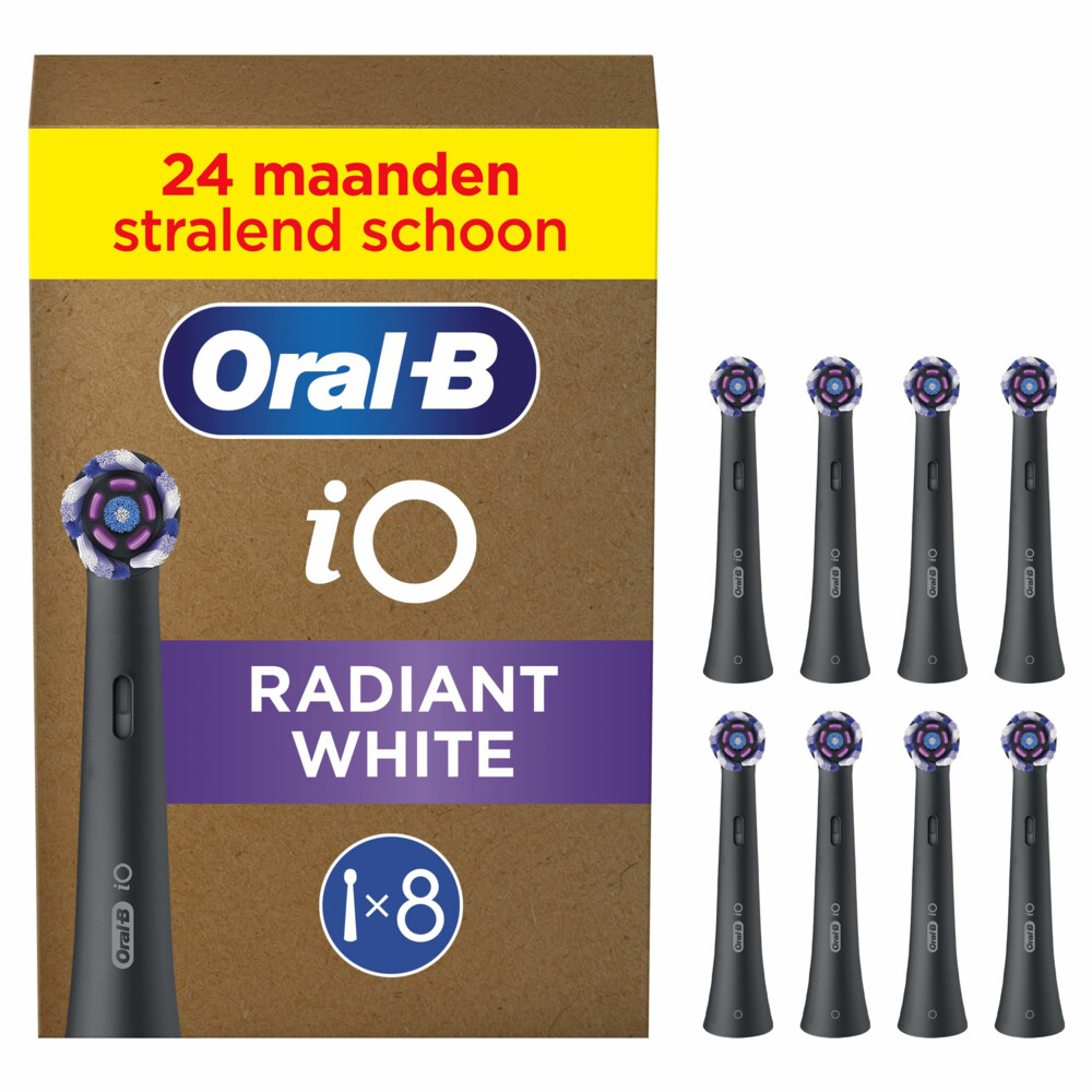 Oral B Opzetborstels Oral-B iO Stralend Wit geavanceerde plaque-verwijdering, polijstinzetstukken voor tandverheldering