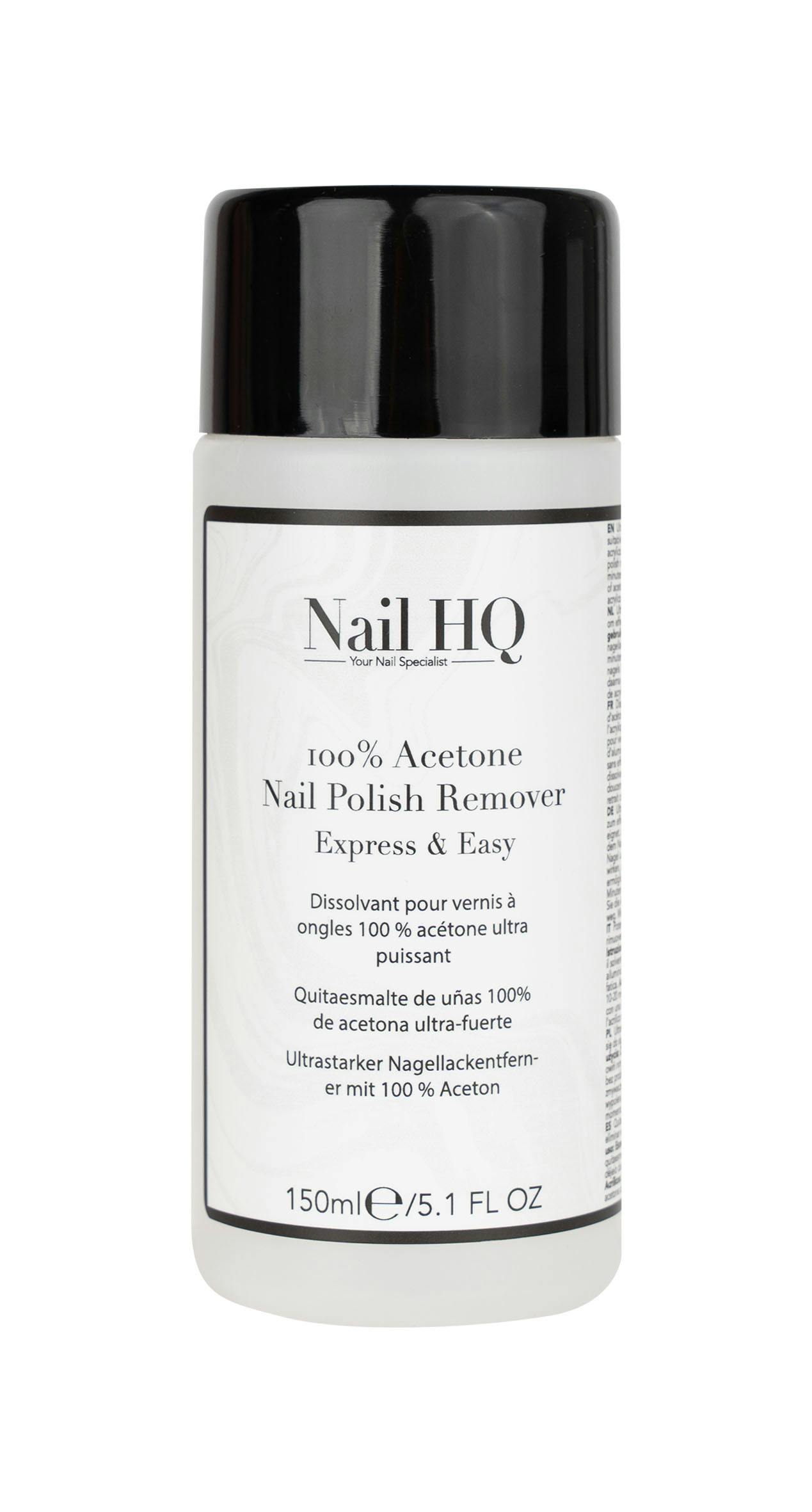 Nail HQ 100% Acetone Nail Polish Remover 150 ml