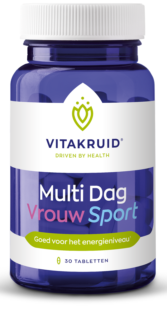 Vitakruid Multi Dag Vrouw Sport 100% Vegan 30