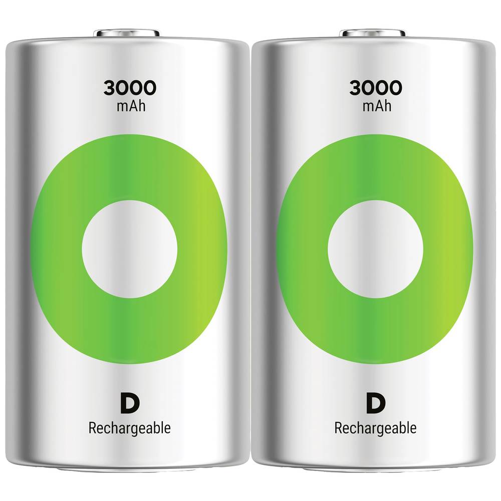 GP ReCyko Oplaadbare D batterij (mono) NiMH 3000 mAh 1.2 V 2 stuk(s)
