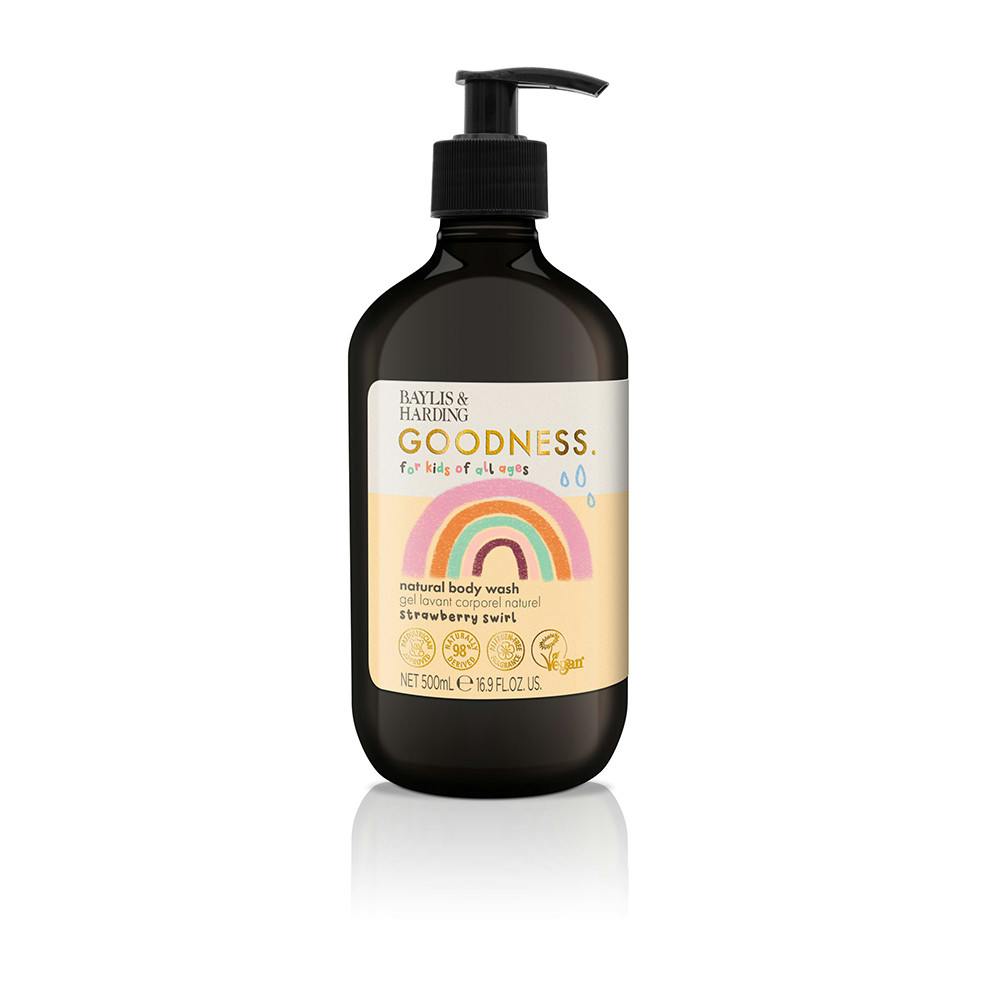 Baylis & Harding Baylis & Harding Goedheid Kinderen Natuurlijke Lichaamswas Aardbeien Werveling 500 ml