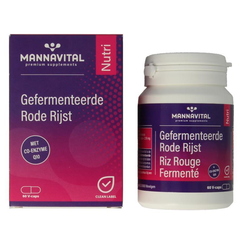 Mannavita Gefermenteerde rode rijst 60 Capsules
