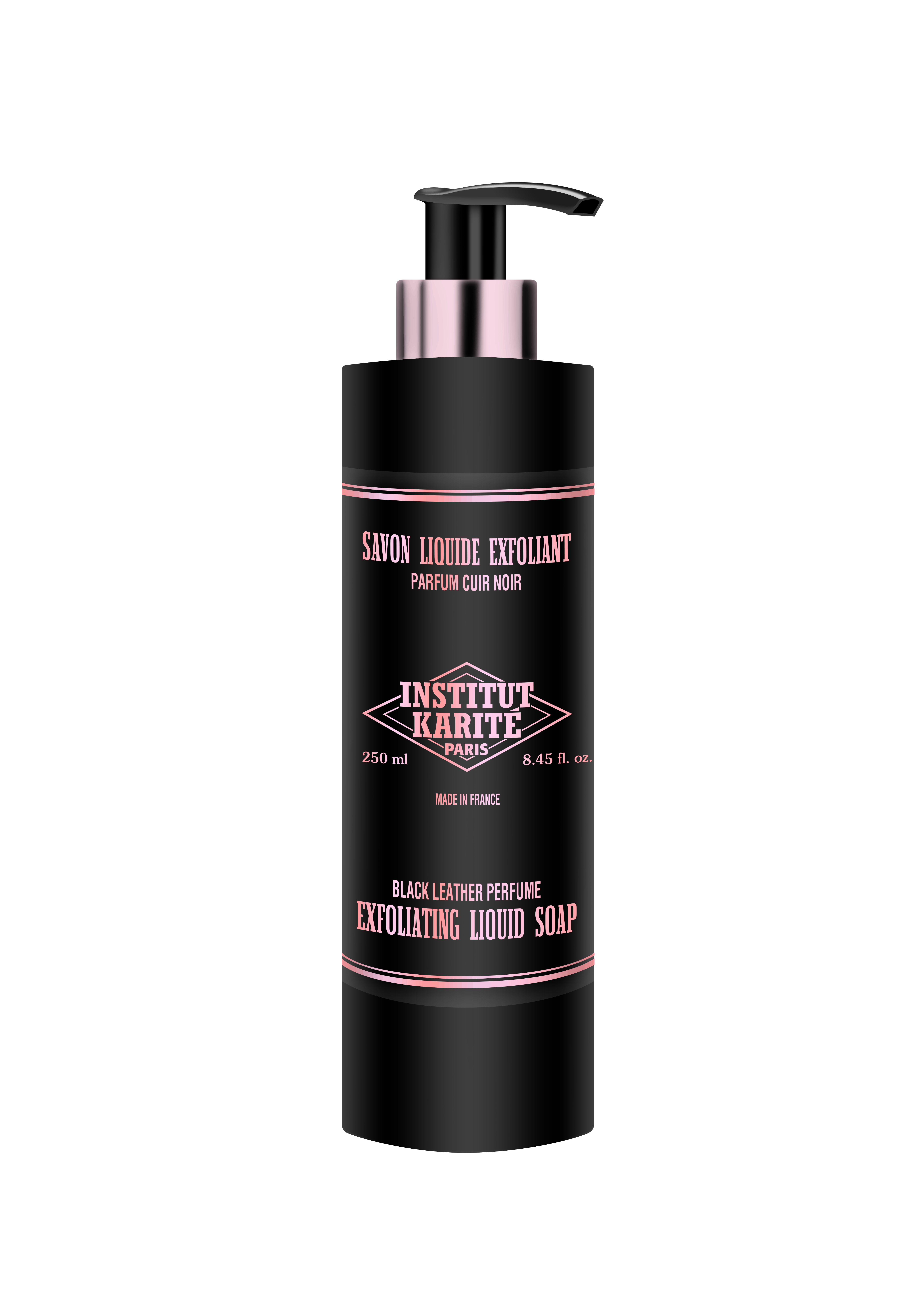 INSTITUT KARITE PARIS Exfoliating Liquid Soap Black Leather 250 ml
