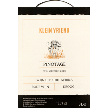 Klein Vriend lein Vriend Pinotage 3 L bij Jumbo