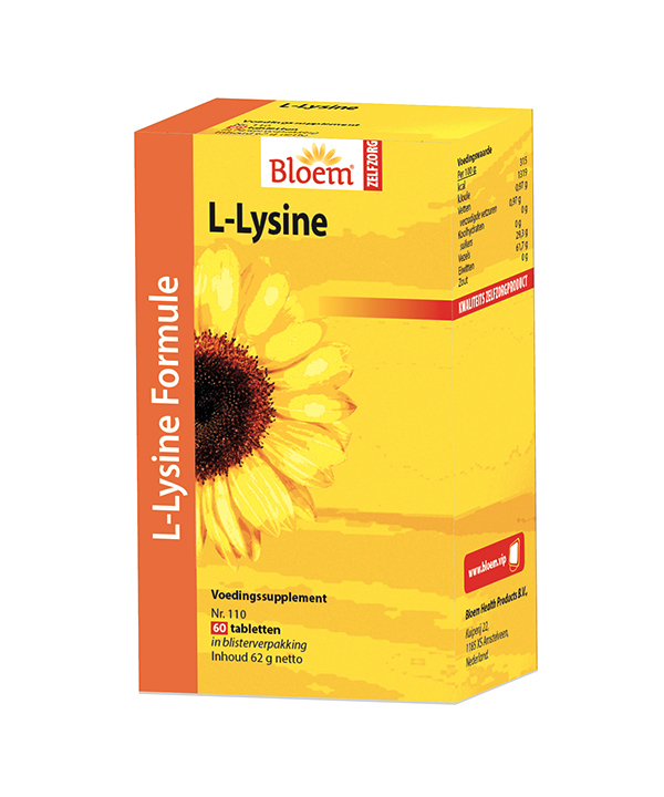 Bloem L-lysine extra lipblaasjes 60tab