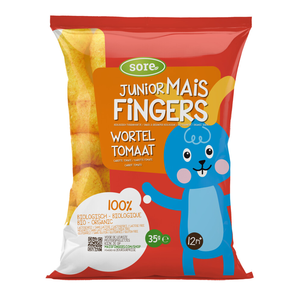 Sore Junior Maisfingers Wortel Tomaat 35 gr