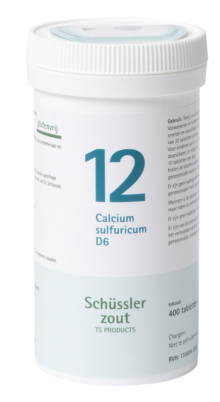 Pfluger Schussler celzout 12 calcium sulfuricum d6 400tab
