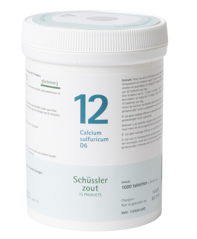 Pfluger Schussler celzout 12 calcium sulfuricum d6 1000t