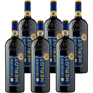 Grand sud rand Sud Merlot 6 x 1 L bij Jumbo