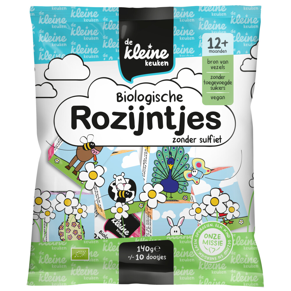 De Kleine Keuken Bio Rozijntjes 140 gr