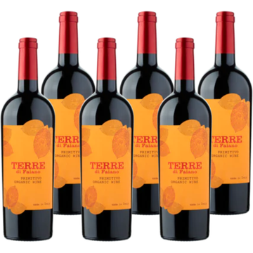 Terre di Faiano aiano Primitivo Biologisch 6 x 750 ML zonder doos bij Jumbo