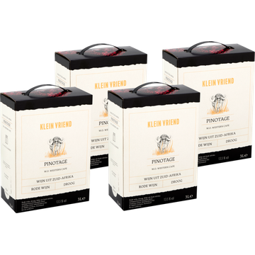 Klein Vriend lein Vriend Pinotage 4 x 3 L bij Jumbo