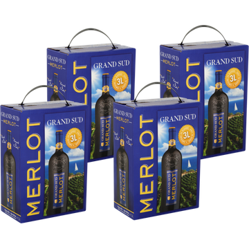 Grand sud rand Sud - Merlot 4 x 3L bij Jumbo