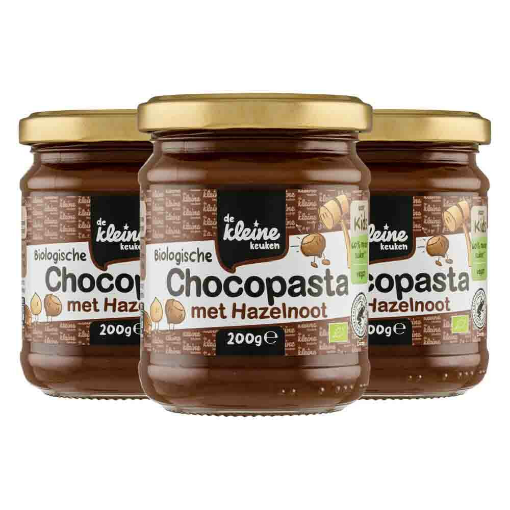 De Kleine Keuken 3x  Chocopasta Kids 200 gr